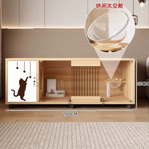 喵掌柜猫笼子实木室内超大宠物店展示猫柜繁育寄养柜猫窝定制猫舍猫